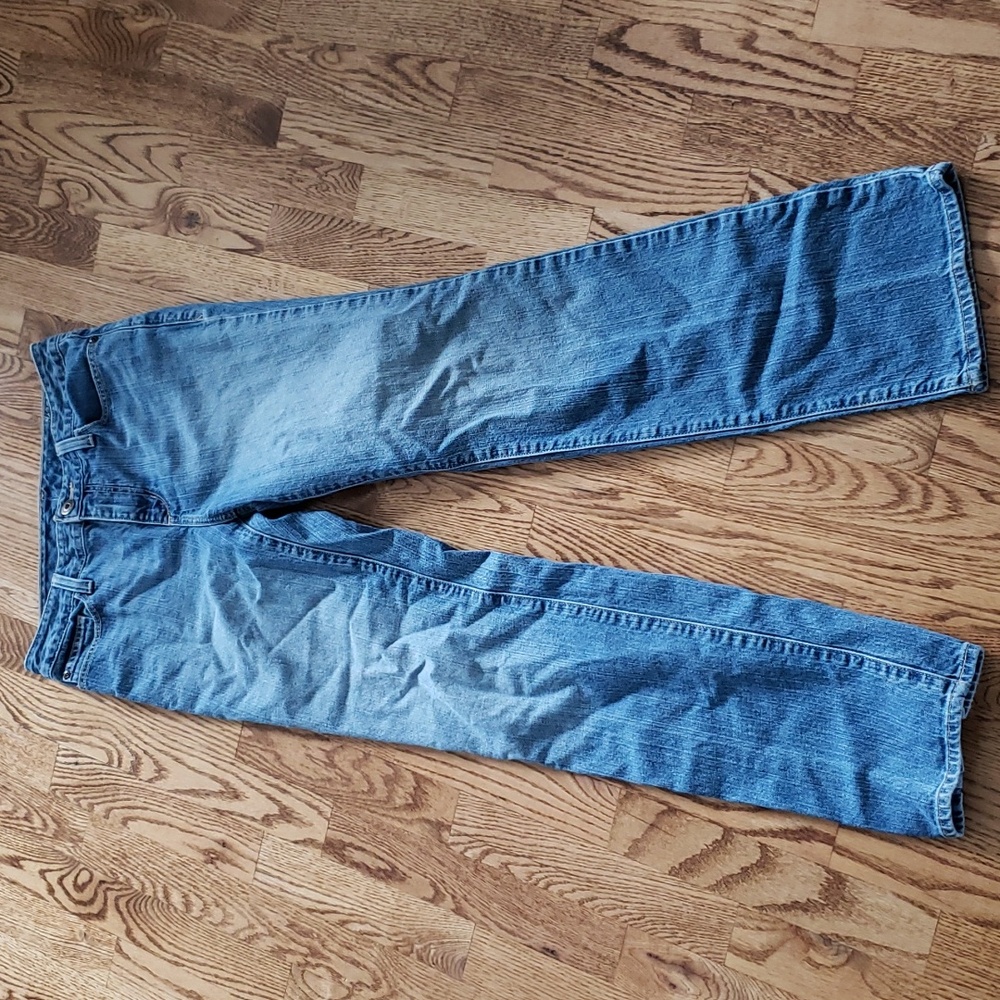 (4R) Eddie Bauer Regular Natural Straight Fit Jeans Western Farmhouse Relaxed
